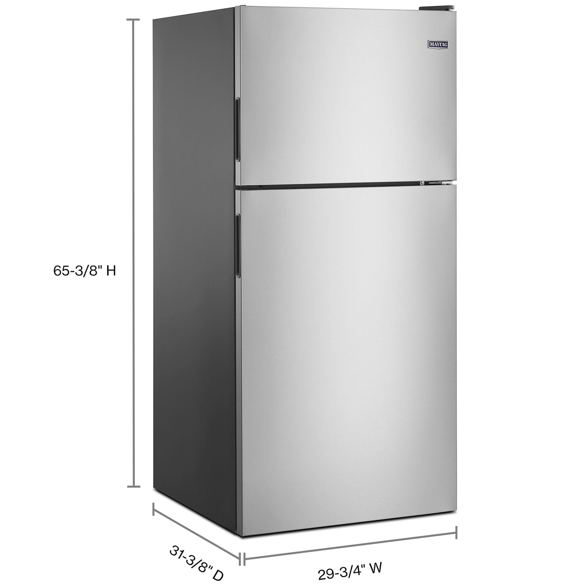 Maytag 30 in. 18.2 cu. ft. Top Freezer Refrigerator Stainless Steel
