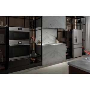 Cafe 30 in. 1.7 cu. ft. Smart Speed/ Steam Electric Single Wall Oven with True European Convection - Platinum Glass, Platinum Glass, hires