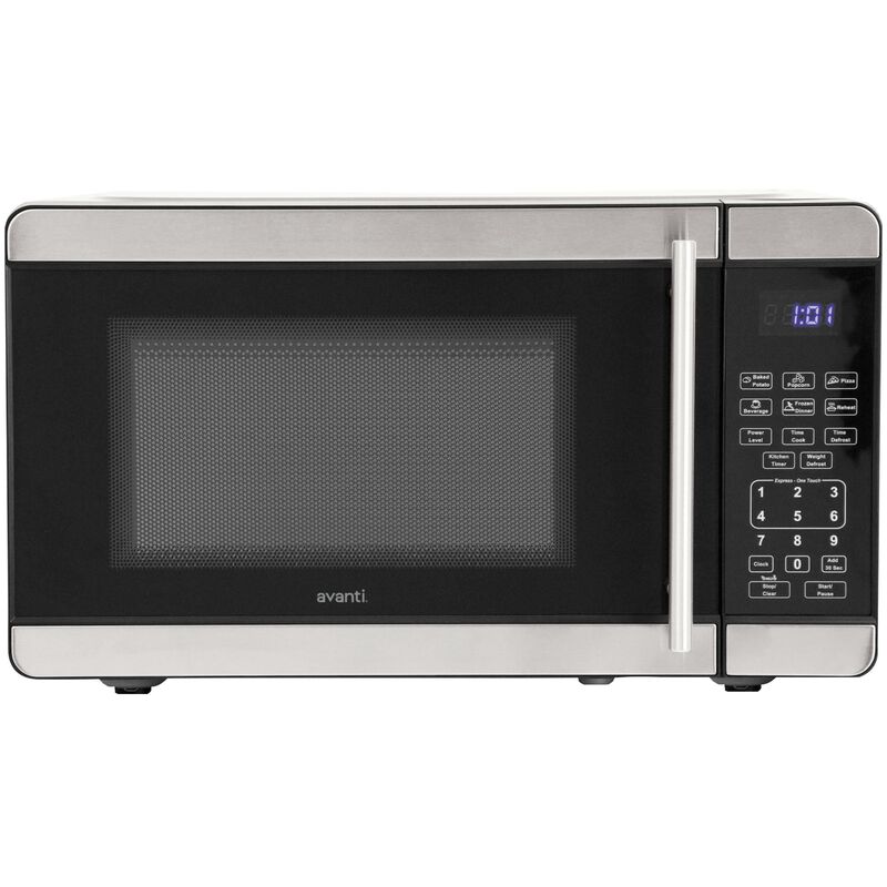 Avanti 18 in. 0.7 cu. ft. 700W Countertop Microwave - Stainless Steel, Stainless Steel, hires