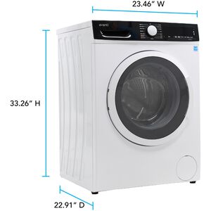 Avanti 24 in. 2.2 cu. ft. Stackable Front Load Washer with Sanitize & Steam Cycle - White, , hires