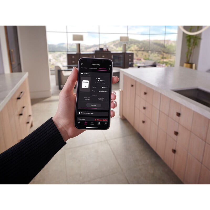 Monogram 24 in. Top Control Flush-Mount Smart Dishwasher with 42 dBa Sound Level, 3rd-Rack & Max Dry system - Custom Panel Ready, , hires