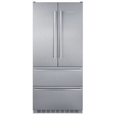 Liebherr 36 in. 18.9 cu. ft. Counter Depth 4-Door French Door Refrigerator - Stainless Steel | CBS-2092