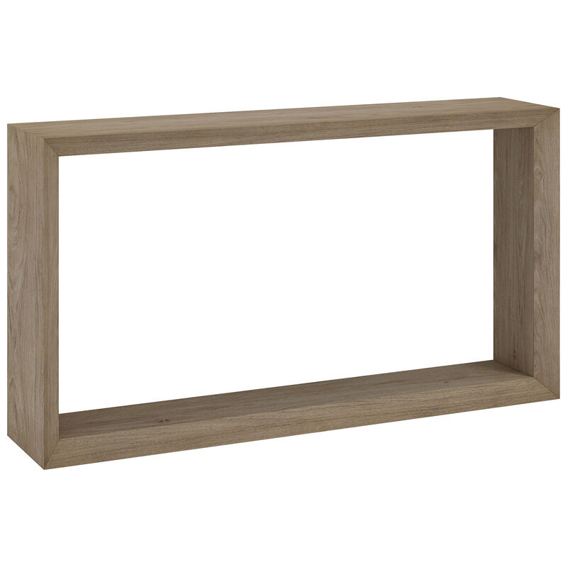 Hudson & Canal Osmond 55" Wide Rectangular Console Table - Antiqued Gray Oak, , hires