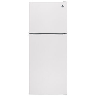 GE 24 in. 11.6 cu. ft. Top Freezer Refrigerator - White | GPE12FGKWW