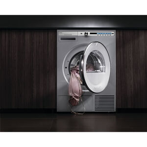 Asko Logic Series 23 in. 5.1 cu. ft. Stackable Electric Dryer with Sensor Dry - White, White, hires