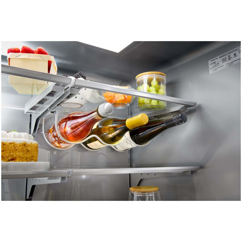 KitchenAid 36 in. 23.1 cu. ft. Smart Counter Depth French Door Refrigerator with Ice & Water Dispenser - Fingerprint Resistant Stainless Steel, , hires