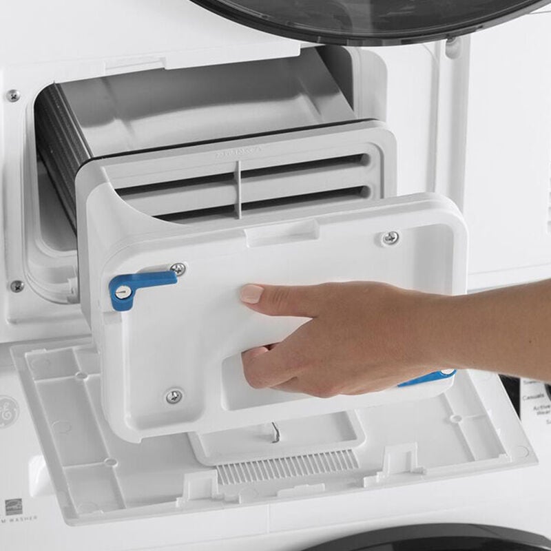 GE 24 in. 4.1 cu. ft. Ventless Electric Dryer with 13 Dryer Programs, Sanitize Cycle, Wrinkle Care & Sensor Dry - White, , hires