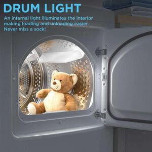 Midea 27 in. 7.0 cu. ft. Smart Electric Dryer with Sensor Dry & Sanitize Cycle - White, White, hires