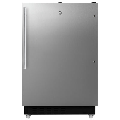 Summit 21 in. 2.6 cu. ft. Undercounter Refrigerator - Stainless Steel | ALRF49BCSSHV