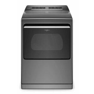 Whirlpool 27 " 7.4 Cu. Ft. Top Loading Gas Dryer with 36 Dryer Programs, 7 Dry Options, Sanitize Cycle, Wrinkle Care & Sensor Dry - Chrome Shadow, Chrome Shadow, hires