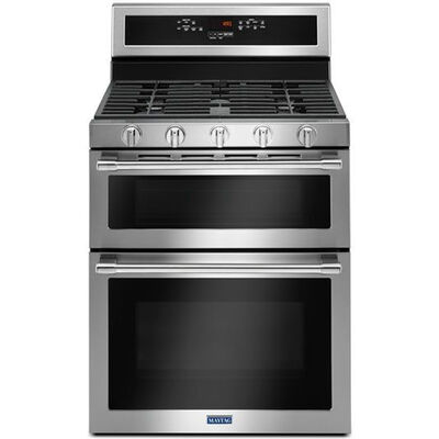 Maytag 30" Free Standing Gas Range - Smudge-Proof Stainless Steel | MGT8800FZ