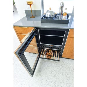 JennAir 24 in. 5.0 cu. ft. Built-In Beverage Center with Fixed Shelves & Digital Control Right Hinged - Custom Panel Ready, , hires