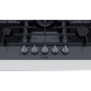 Bosch Benchmark Series 30 in. Slide-In Gas Cooktop with 5 Sealed Burners - Dark Gray, , hires
