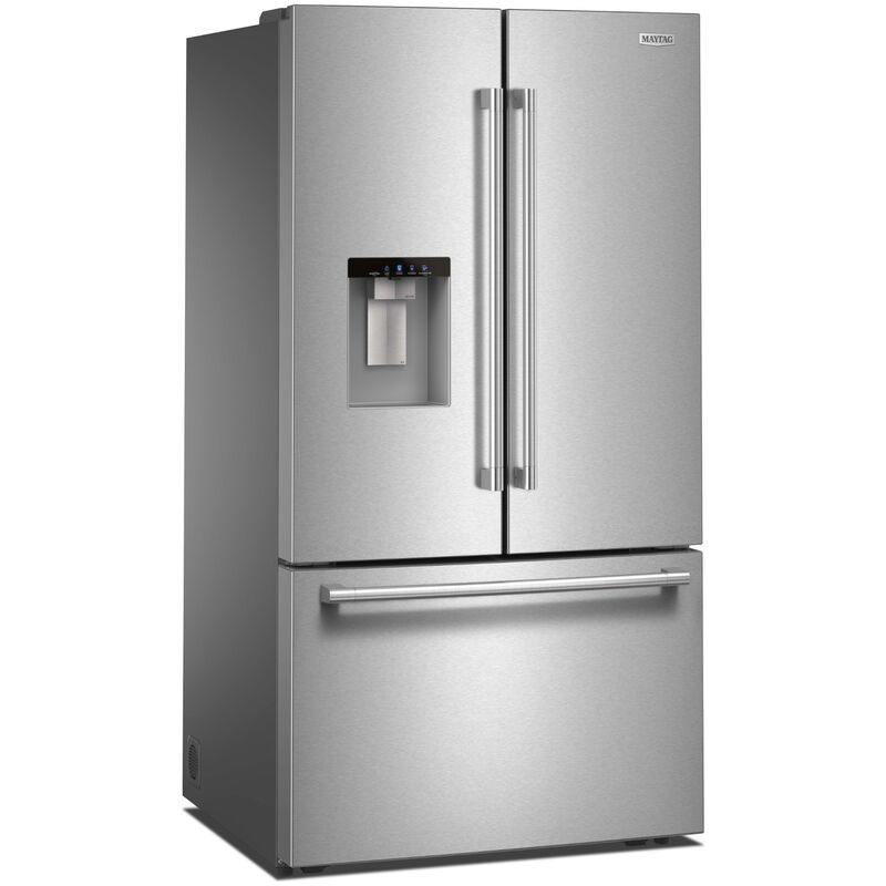 Maytag 36 in. 29.6 cu. ft. French Door Refrigerator with Ice & Water Dispenser - Fingerprint Resistant Stainless Steel, , hires