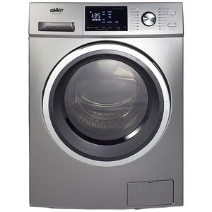 Summit 24 in. 2.7 cu. ft. Electric All-in-One Front Load Washer-Dryer Combo with 16 Wash Programs & Wrinkle Care - Platinum, , hires