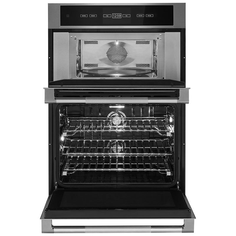 JennAir Rise 30" 6.4 Cu. Ft. Electric Smart Double Wall Oven with Dual Convection & Self Clean - Stainless Steel, , hires