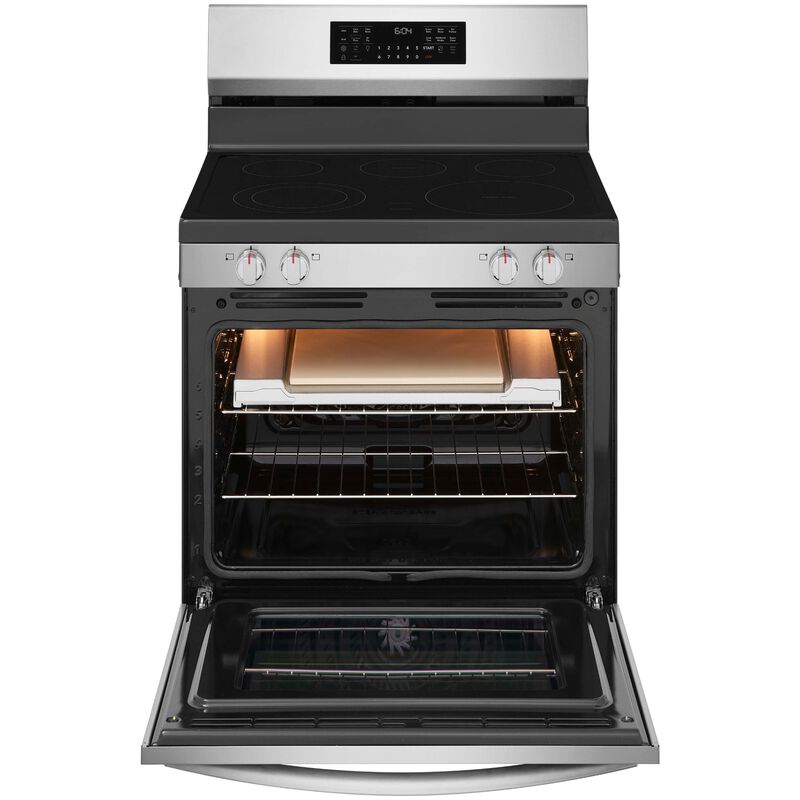 Frigidaire 30 in. 5.3 cu. ft. Air-Fry True European Convection Steam Oven Electric Range with 5 Induction Burner - Stainless Steel, , hires