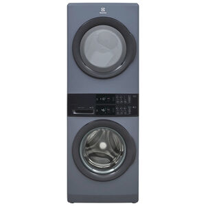 Electrolux 27 in. 4.4 cu. ft. Electric Front Load Laundry Tower with LuxCare Wash & Moisture Sensor Dry - Denim Blue, , hires