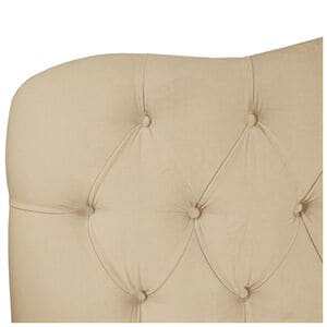 Skyline Furniture Tufted Velvet Fabric Upholstered California King Size Bed - Buckwheat, Buckwheat, hires