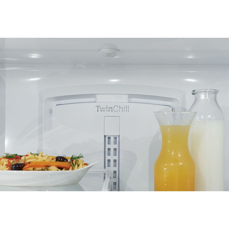 Cafe 36 in. 23.1 cu. ft. Smart Counter Depth French Door Refrigerator with Internal Water Dispenser - Matte Black, Matte Black, hires