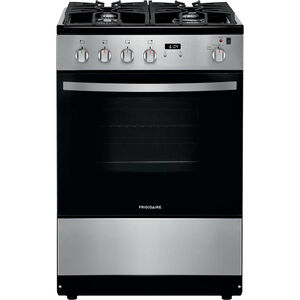 Frigidaire 24 in. 1.9 cu. ft. Oven Freestanding Gas Range with 4 Sealed Burners - Stainless Steel, Stainless Steel, hires