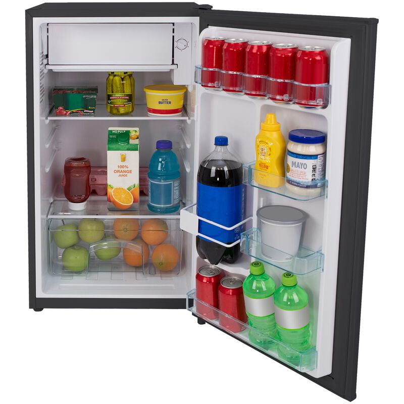 Avanti 19 in. 3.2 cu. ft. Mini Fridge with Freezer Compartment - Black, Black, hires
