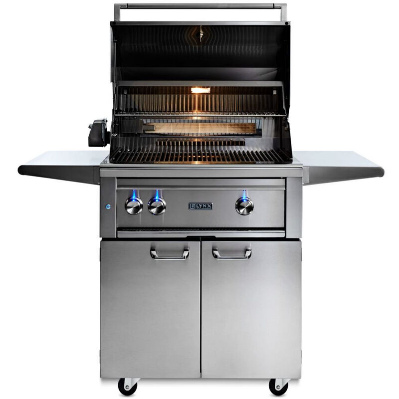 Lynx Professional 30 in. 2-Burner Natural Gas Grill with Rotisserie & Smoker Box - Stainless Steel, , hires