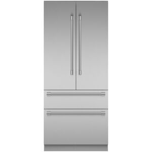Thermador Freedom Collection 36 in. 18.8 cu. ft. Built-In Smart Counter Depth 4-Door French Door Refrigerator with Internal Water Dispenser - Stainless Steel, , hires