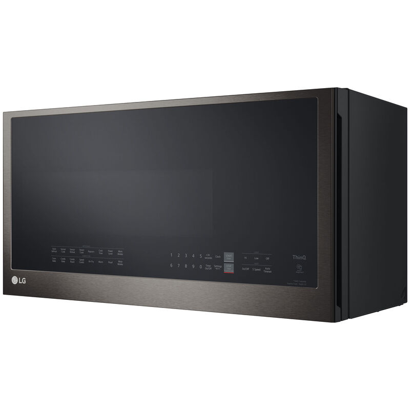 LG 2-cu ft 1200-Watt Sensor Cooking Controls Countertop Microwave (Black Stainless  Steel) in the Countertop Microwaves department at