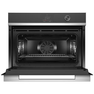 Fisher & Paykel Series 9 24 in. 1.9 cu. ft. Smart Steam Electric Single Wall Oven with True European Convection - Stainless Steel, , hires