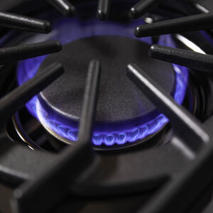 Viking 5 Series 30 in. 4 cu. ft. Standard Convection Gas Range with Open Burners - Cast Black, , hires