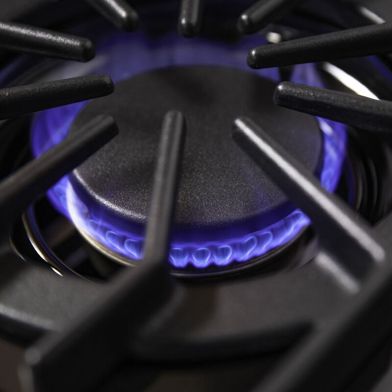 Viking 5 Series 30 in. 4 cu. ft. Standard Convection Gas Range with Open Burners - Cast Black, , hires