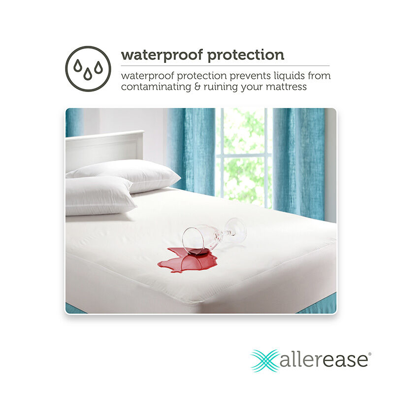 Details about   Zipped Mattress Protector Cover Encasement Single Double King Size Bed Sheets 