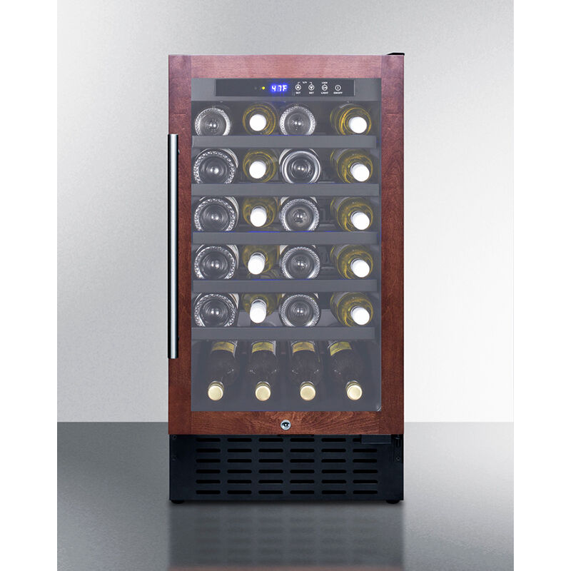 Summit 18 in. Undercounter Wine Cooler with Single Zone & 34 Bottle