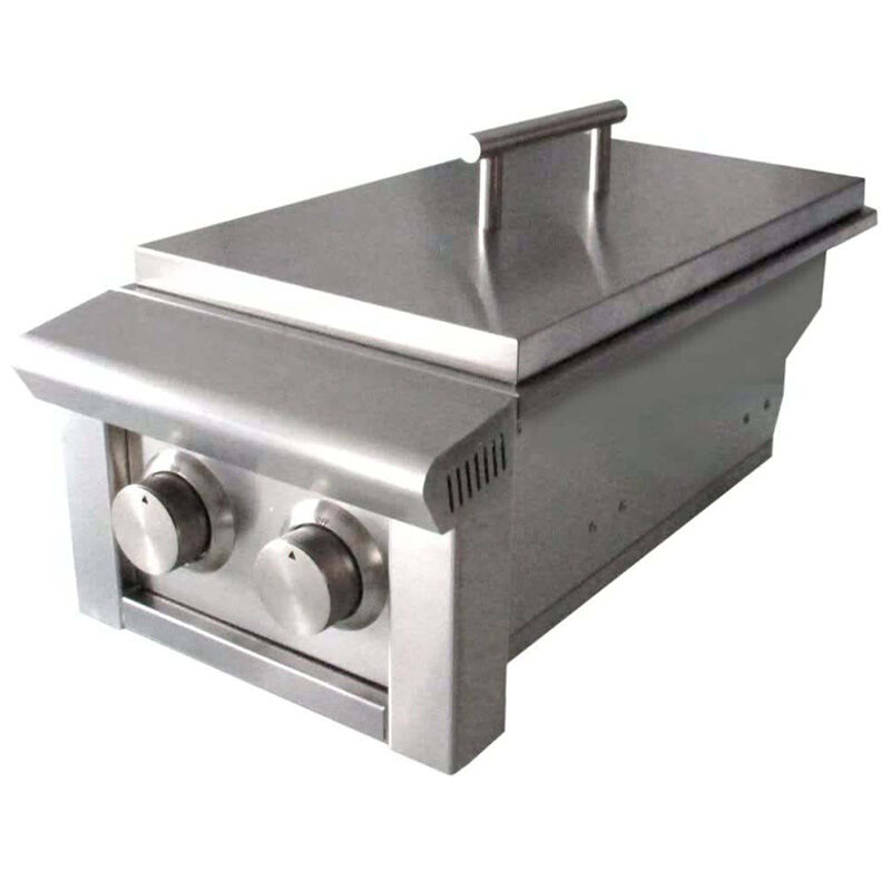 XO Performance 13 in. Liquid Propane Twin Side Burner - Stainless Steel, , hires