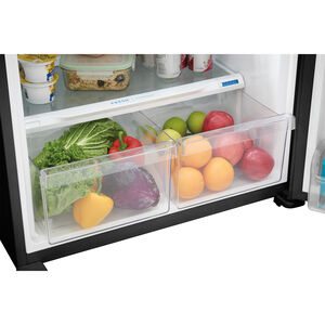 Frigidaire 30 in. 20.0 cu. ft. Top Freezer Refrigerator - Black, Black, hires