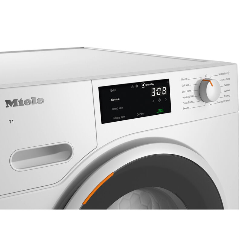 Miele 24 in. 4.0 cu. ft. Smart Stackable Ventless Electric Dryer with FragranceDos & Sensor Dry - Lotus White, , hires