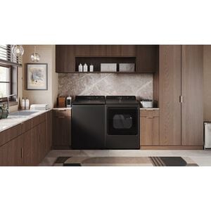 LG 27 in. 7.3 cu. ft. Smart Gas Dryer with EasyLoad Door & AI Sensor Dry - Matte Black, , hires