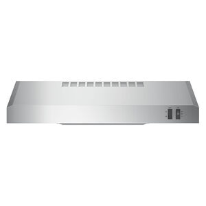 GE 24 in. Standard Style Range Hood with 2 Speed Settings, 200 CFM, Convertible Venting & Incandescent Light - Stainless Steel, , hires
