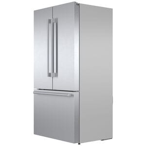 Bosch 800 Series 36 in. 20.8 cu. ft. Smart Counter Depth French Door Refrigerator with Internal Water Dispenser Anti-Finger Print Stainless Steel, Stainless Steel, hires