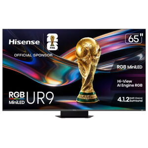Hisense - 65" Class UR9 Series RGB Mini LED 4K UHD Smart Google TV, , hires