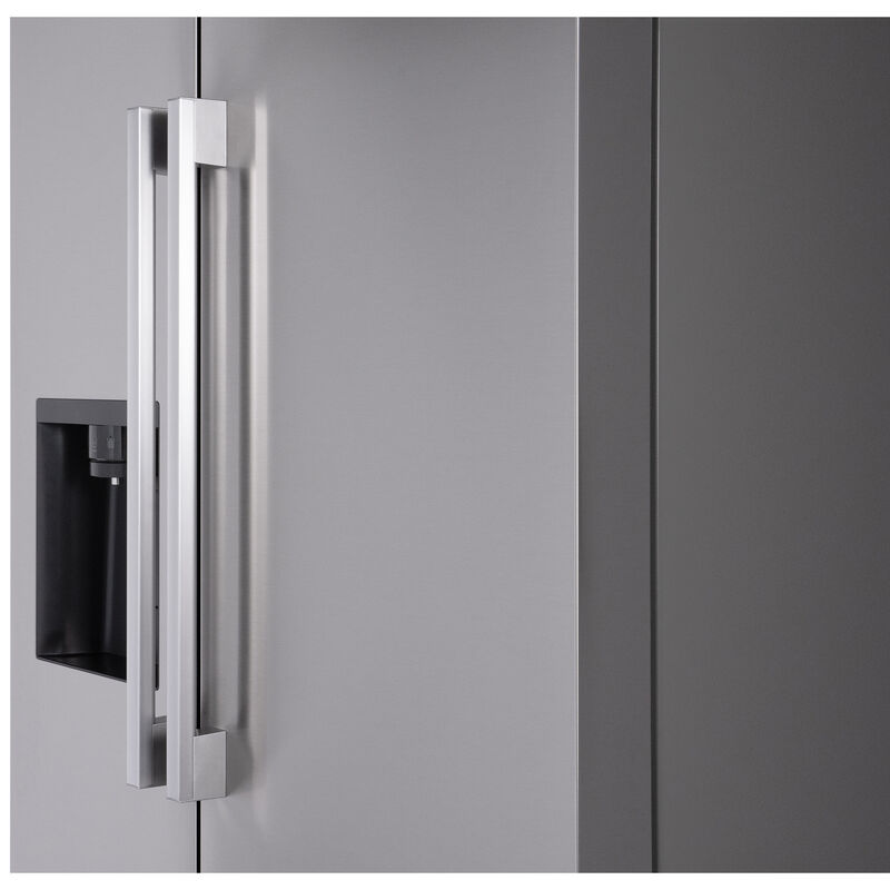 LG 36 in. 26.6 cu. ft. Smart Side by Side Refrigerator with Ice & Water Dispenser - PrintProof Stainless Steel, , hires