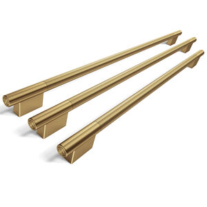 KitchenAid Handle Hardware Accessory Kit for 42 in. Built-In French Door Bottom Mount Refrigerators -Brass, Brass, hires