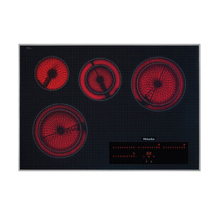 Miele 30 in. Electric Cooktop with 4 Smoothtop Burners - Black, , hires