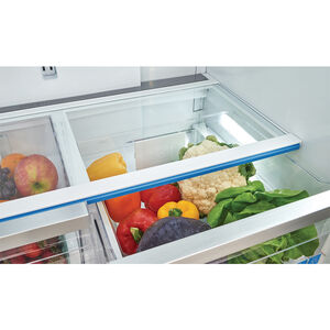 Frigidaire Gallery 36 in. 22.6 cu. ft. Counter Depth French Door Refrigerator with Ice & Water Dispenser - Stainless Steel, Stainless Steel, hires