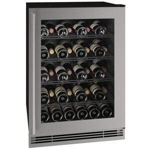 U-Line 1 Class Series 24 in. Undercounter Wine Cooler with Single Zone & 38 Bottle Capacity - Stainless Steel, , hires