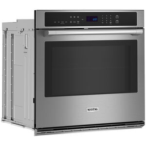 Maytag 27 in. 4.3 cu. ft. Electric Single Wall Oven with True European Convection - Fingerprint Resistant Stainless, , hires