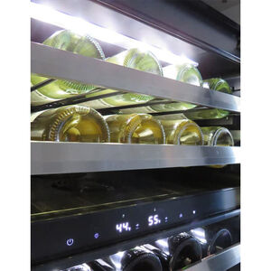 XO 24" Undercounter Wine Cooler with Dual Zones & 33 Bottle Capacity Custom Panel Ready, , hires