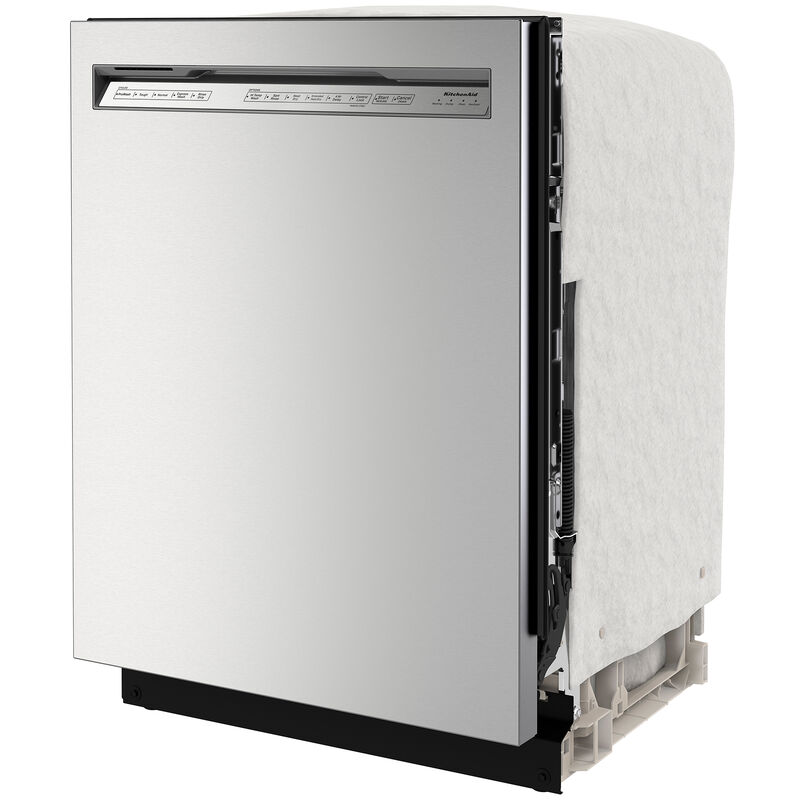 KitchenAid 24 in. Front Control Dishwasher with 39 dBa Sound Level, 3rd-Rack & Pocket - Stainless Steel with PrintShield Finish, Stainless Steel with PrintShield Finish, hires