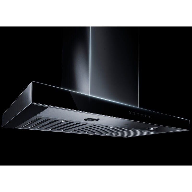 JennAir 36 in. Convertible Chimney Style Range Hood with 550 CFM, 4 Fan Speeds & 2 LED Lights - Stainless Steel, , hires